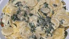 Creamy Spinach Lobster Ravioli