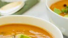Creamy Sweet Potato Black Bean Soup