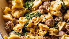 Creamy Tortellini Sausage Skillet