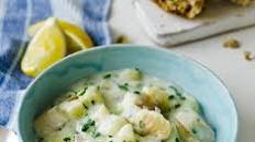 Creamy cod chowder stew