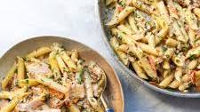 Creamy salmon Tuscan pasta