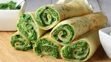 Crepes with Spinach and Cheese Filling