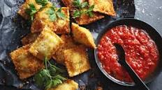 Crisp-fried cheese ravioli