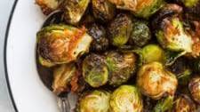 Crispy Air Fryer Garlic Parmesan Brussel Sprouts