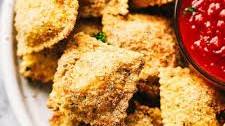 Crispy Baked Parmesan Ravioli