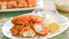 Crispy Fish Sticks with Tartar Sauce
