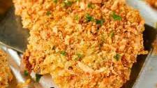 Crispy Parmesan Crusted Chicken (Baked)