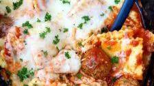 Crockpot Ravioli Meatball Casserole