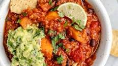 Crockpot Sweet Potato & Black Bean Quinoa Chili