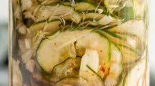 Cucumber Kimchi Inspired Spicy Garlic Pickles