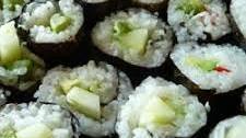 Cucumber and Avocado Sushi
