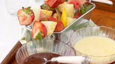 Duo of Chocolate Fondue with Fresh Summer Fruit