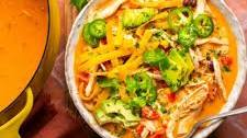 Easy Creamy Chicken Tortilla Soup Recipe