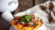 Easy Jalapeno Chicken Chili and Cheddar Polenta Pot Pies