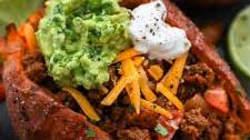 Easy Taco Stuffed Sweet Potatoes