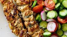 Easy herby lemon skewers