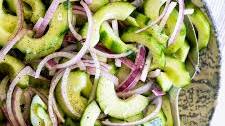 Easy marinated cucumber salad