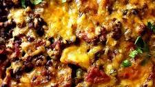 Easy vegetarian lentil casserole