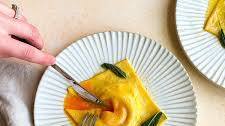 Egg Yolk Ravioli With Black Pepper & Pecorino