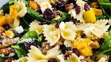 Fall Pasta Salad with Roasted Butternut Squash & Maple Dressing