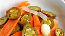 Fermented Carrots with Jalapenos, Onions and Garlic