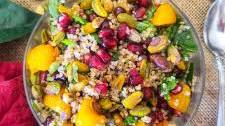 Festive Holiday Pomegranate Orange Quinoa Salad