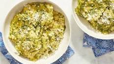 Five Cheese Ravioli with Basil Pesto & Parmesan