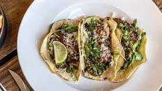 Flank Steak Tacos with Avocado Crema & Chimichurri