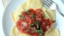 Four Cheese Ravioli with Homemade Marinara Sauce
