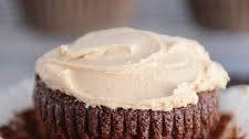 Fudgy Brownie Cupcakes with The Best Peanut Butter Frosting