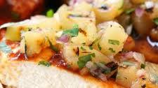 GRILLED BBQ CHICKEN WITH PINEAPPLE SALSA