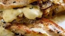 Garlic Butter Mushroom Stuffed Chicken