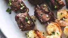 Garlic Butter Surf and Turf Kabobs