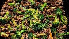 Garlic Ginger Ground Beef + Frozen Broccoli Stir Fry