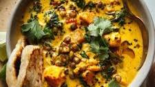 Ginger Sweet Potato and Coconut Milk Stew with Lentils and Kale