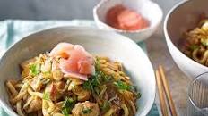 Ginger chicken udon noodles