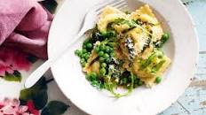 Goat’s cheese ravioli with sage butter