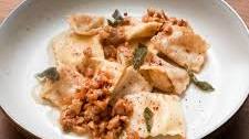 Gorgonzola and Pear Agnolotti with Sage & Walnut Brown Butter Sauce