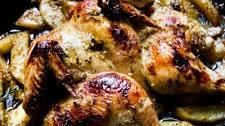 Greek Spatchcock Chicken with Lemon & Garlic