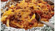 Grilled Chili Cheese Fries Foil Packet