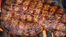 Grilled Flank Steak with Garlic & Rosemary