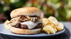 Grilled Mushroom Swiss Burger
