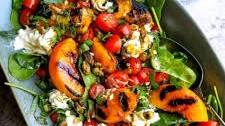 Grilled Peach And Burrata Salad