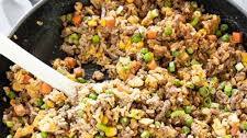 Ground Beef Fried Rice