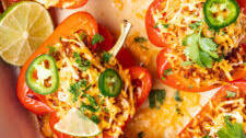 Ground Turkey Stuffed Peppers with Rice