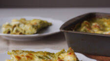 Healthier Creamy Pesto Lasagna