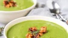 Healthy Cauliflower Spinach Soup with Sausage