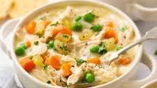 Healthy Chicken Pot Pie Soup (One Pot + Dairy Free)