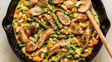Healthy Creamy Chicken Sausage Skillet