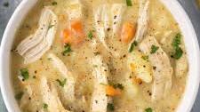 Healthy Crock Pot Recipes: Slow Cooker Chicken Pot Pie Soup
